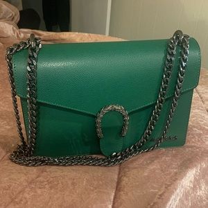 Green shoulder gucci look alike